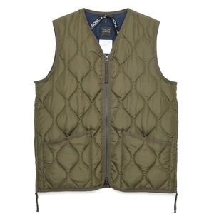 Military Liner Vest Olive Green Puffer Vest
